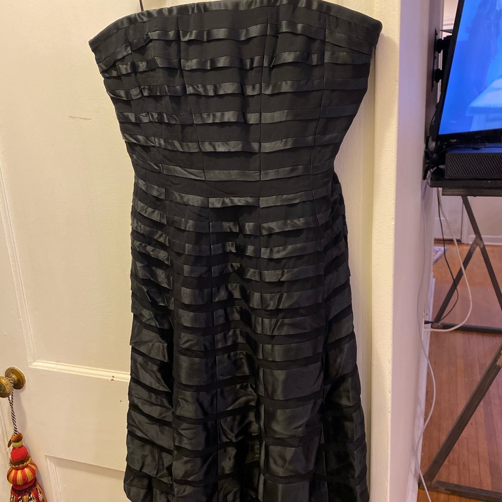 Black formal cocktail dress